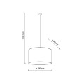 LAMPAMI -  beżowa lampa VELLUM 380 szkic