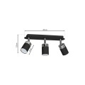 LAMPAMI - lampa sufitowa regulowana JOKER BLACK CHROME szkic