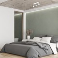 LAMPAMI - lampa sufitowa biała metalowa potrójna spot, lampa sufitowa podłużna typu spot, lampa do kuchni, lampa do korytarza, lampa do pokoju dziecka, lampa sufitowa biała JOKER WHITE CHROM