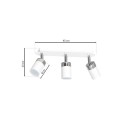 Lampa sufitowa Joker 3xGU10 Biały/Chrom