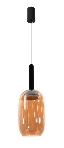 LAMPAMI - lampa wisząca do sypialni przy łóżku, lampa sufitowa pojedyncza wisząca, lampa wisząca do sypialni, lampa do jadalni nad stół, oświetlenie nad wyspą w kuchni, lampa wisząca czarna nowoczesna  BUENO