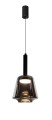 LAMPAMI - lampa wisząca do sypialni przy łóżku, lampa wisząca nad stół, nowoczesna lampa do salonu, lampa wisząca czarna nowoczesna, lampa sufitowa pojedyncza wisząca BUENO