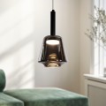 LAMPAMI - lampa wisząca do sypialni przy łóżku, lampa wisząca nad stół, nowoczesna lampa do salonu, lampa wisząca czarna nowoczesna, lampa sufitowa pojedyncza wisząca BUENO