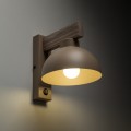 LAMPAMI - kinkiet ścienny z włącznikiem, kinkiet  beżowy, kinkiet do sypialni, kinkiet do salonu nowoczesny, kinkiet w stylu skandynawskim, lampka nocna do sypialni do czytania, OSLO SABIA