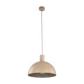 LAMPAMI - lampa wisząca z drewnem, lampa wisząca do kuchni nowoczesna, lampa sufitowa pojedyncza wisząca, oświetlenie nad stołem w salonie, oświetlenie do jadalni nad stół OSLO SABIA
