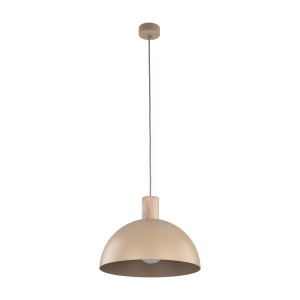 Lampa wisząca z drewnem beżowa 170 cm 1xE27 OSLO SABIA