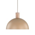 LAMPAMI - lampa wisząca z drewnem, lampa wisząca do kuchni nowoczesna, lampa sufitowa pojedyncza wisząca, oświetlenie nad stołem w salonie, oświetlenie do jadalni nad stół OSLO SABIA