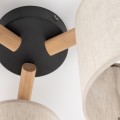 LAMPAMI - plafon sufitowy nowoczesny potrójny, lampa sufitowa w stylu boho, lampa do salonu nowoczesna, lampa na korytarz, lampa do pokoju młodzieżowego -DEVA NATURE