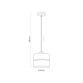 LAMPAMI - lampa wisząca pojedyncza ECO szkic