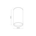 LAMPAMI - lampa tuba sufitowa natynkowa kaszmir TOP KASZMIR szkic