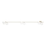 Lampa sufitowa na listwie kaszmirowej klosze szklane kule 6xG9 IMELO