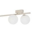 LAMPAMI - lampa sufitowa na listwie kaszmirowej klosze szklane kule, oświetlenie listwa sufitowa, oświetlenie do kuchni sufitowe, lampa do pokoju młodzieżowego, podłużna lampa sufitowa IMELO KASZMIR