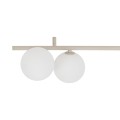 LAMPAMI - lampa sufitowa na listwie kaszmirowej klosze szklane kule, oświetlenie listwa sufitowa, oświetlenie do kuchni sufitowe, lampa do pokoju młodzieżowego, podłużna lampa sufitowa IMELO KASZMIR