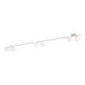 LAMPAMI - lampa sufitowa na listwie kaszmirowej klosze szklane kule, oświetlenie listwa sufitowa, oświetlenie do kuchni sufitowe, lampa do pokoju młodzieżowego, podłużna lampa sufitowa IMELO KASZMIR