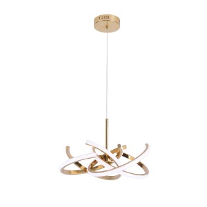 Złota lampa wisząca nowoczesna ledowa 120 cm SPIDER LED CCT