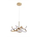 LAMPAMI - złota lampa wisząca nowoczesna ledowa,  żyrandol ledowy, nowoczesna lampa led do salonu, lampa do pokoju gościnnego SPIDER LED CCT