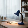 LAMPAMI - niebieska lampka do czytania książek biurkowa,  lampka nocna dziecięca, lampka biurkowa, mała lampka nocna do sypialni MENTOR