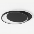 LAMPAMI - lampa sufitowa plafon ledowy czarny, lampa do salonu, plafon sufitowy, oświetlenie do kuchni sufitowe, oświetlenie salonu, nowoczesna lampa do przedpokoju, plafon ledowy sufitowy CORDOBA BLACK 30W LED