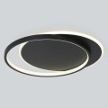 LAMPAMI - lampa sufitowa plafon ledowy czarny, lampa do salonu, plafon sufitowy, oświetlenie do kuchni sufitowe, oświetlenie salonu, nowoczesna lampa do przedpokoju, plafon ledowy sufitowy CORDOBA BLACK 30W LED