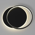 LAMPAMI - lampa sufitowa plafon ledowy czarny, lampa do salonu, plafon sufitowy, oświetlenie do kuchni sufitowe, oświetlenie salonu, nowoczesna lampa do przedpokoju, plafon ledowy sufitowy CORDOBA BLACK 30W LED