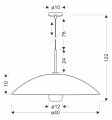 LAMPAMI - lampa do kuchni wisząca DUETTO szkic