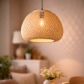 LAMPAMI - lampa sufitowa boho, lampa boho, lampa sufitowa pojedyncza wisząca, lampa nad stół do jadalni, lampa wisząca do salonu, lampa boho do sypialni PETRA