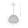 LAMPAMI - lampa sufitowa boho PETRA szkic