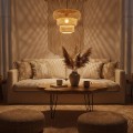 LAMPAMI - lampa sufitowa boho, lampa boho, lampa boho sufitowa, lampa nad stół do jadalni, lampa wisząca do sypialni, lampa do salonu, żyrandol do pokoju młodzieżowego TULUM