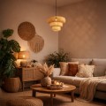 LAMPAMI - lampa sufitowa boho, lampa boho, lampa boho sufitowa, lampa nad stół do jadalni, lampa wisząca do sypialni, lampa do salonu, żyrandol do pokoju młodzieżowego TULUM