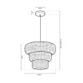 LAMPAMI - lampa sufitowa boho TULUM szkic