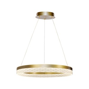Lampa ledowa 120 cm złota 36W LED 3000, 4500, 6500K kryształki bezbarwne GLORIS 