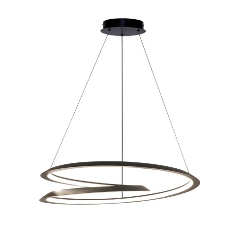 LAMPAMI - lampa sufitowa ledowa czarna wisząca, lampa ledowa 120 cm, lampa do salonu, lampa do sypialni sufitowa, lampa sufitowa wisząca czarna, CALLAS LED