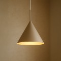 LAMPAMI - lampa sufitowa wisząca beżowa, lampa do pokoju młodzieżowego, lampa wisząca do sypialni przy łóżku, lampa do jadalni nad stół, beżowa lampa sufitowa pojedyncza wisząca CAPITAL TAUPE