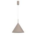 LAMPAMI - lampa sufitowa wisząca beżowa, lampa do pokoju młodzieżowego, lampa wisząca do sypialni przy łóżku, lampa do jadalni nad stół, beżowa lampa sufitowa pojedyncza wisząca CAPITAL TAUPE