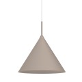 LAMPAMI - lampa sufitowa wisząca beżowa, lampa do pokoju młodzieżowego, lampa wisząca do sypialni przy łóżku, lampa do jadalni nad stół, beżowa lampa sufitowa pojedyncza wisząca CAPITAL TAUPE