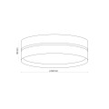 LAMPAMI- lampa sufitowa boho LINOBIANCO szkic