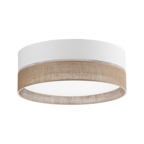 LAMPAMI - lampa sufitowa boho, plafon sufitowy, lampa sufitowa biała, oświetlenie do kuchni sufitowe, lampa sufitowa do pokoju dziecka, lampa na korytarz, lampa do pokoju młodzieżowego, lampa do salonu sufitowa LINOBIANCO