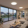 LAMPAMI - lampa sufitowa do łazienki ledowa biała IP54,  lampa sufitowa do kuchni, lampa do łazienki, lampa na korytarz, lampa łazienkowa sufitowa, plafon sufitowy biały Hugo CCT IP54