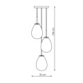 LAMPAMI - lampa sufitowa wisząca czarna FONDI szkic