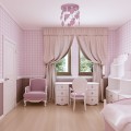 LAMPAMI - różowy żyrandol do pokoju dziewczynki, lampa sufitowa do pokoju dziewczynki, różowy żyrandol dla dziewczynki, lampa sufitowa dziecięca CORAZON VIOLET