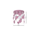 LAMPAMI - różowy żyrandol do pokoju dziewczynki, lampa sufitowa do pokoju dziewczynki, różowy żyrandol dla dziewczynki, lampa sufitowa dziecięca CORAZON VIOLET
