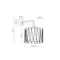 LAMPAMI - lampa ścienna kinkiet dekoracyjny nowoczesny HARMONY NATURE szkic