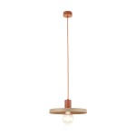 Lampa sufitowa pojedyncza wisząca 145 cm dwukolorowa 1xE27 SILA BRICK SABIA