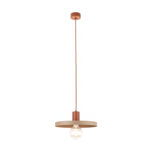Lampa sufitowa pojedyncza wisząca 145 cm dwukolorowa 1xE27 SILA BRICK SABIA