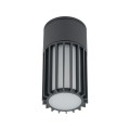 LAMPAMI - lampa zewnętrzna sufitowa szara punktowa, lampa zewnętrzna, oświetlenie zewnętrzne domu RIBO GRAY IP54