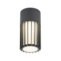 LAMPAMI - lampa zewnętrzna sufitowa szara punktowa, lampa zewnętrzna, oświetlenie zewnętrzne domu RIBO GRAY IP54