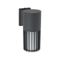 LAMPAMI - Lampa zewnętrzna na ścianę, lampa na taras ścienna, lampa elewacyjna zewnętrzna IP54, kinkiet ścienny zewnętrzny, lampa zewnętrzna elewacyjna pojedyncza RIBO GRAY