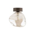 LAMPAMI - nowoczesna lampa do przedpokoju, plafon sufitowy, lampa sufitowa, lampa sufitowa do kuchni, lampa do przedpokoju, ładna lampa do salonu, przytulna lampa do sypialni LAVA BROWN