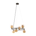 LAMPAMI - żyrandol do pokoju dziennego, oświetlenie dekoracyjne do salonu, przytulna lampa do sypialni,  lampa na antresolę ANABELLE BROWN