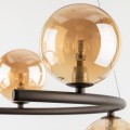 LAMPAMI - żyrandol do pokoju dziennego, oświetlenie dekoracyjne do salonu, przytulna lampa do sypialni,  lampa na antresolę ANABELLE BROWN